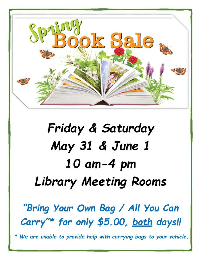 Spring Book Sale Hubbard Public Library